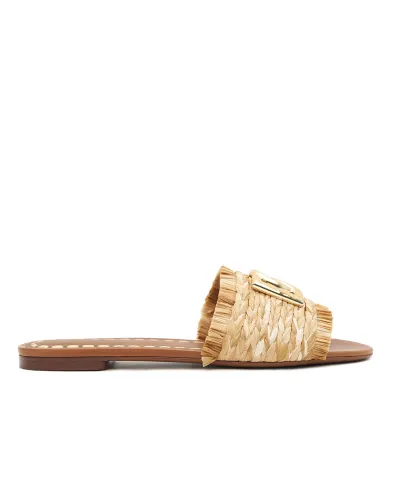 Dolce&Gabbana Шльопанці з плетеної рафії - Артикул: CQ0646-AN217