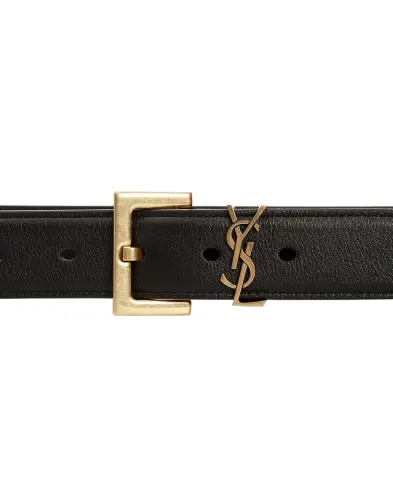 Saint Laurent Кожаный ремень - Артикул: 634437-BOO0W
