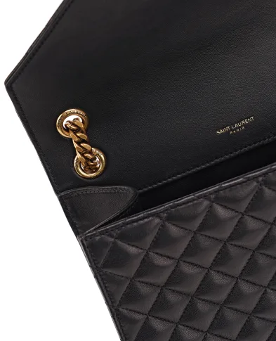 Saint Laurent Кожаная сумка Envelope Medium - Артикул: 600185-AACT7