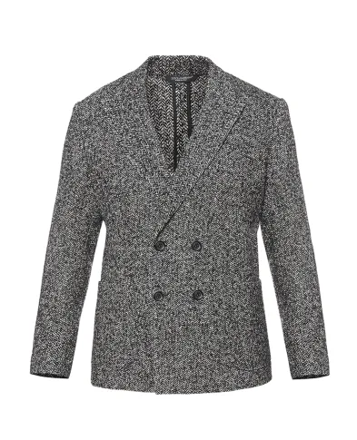 Dolce&Gabbana Пиджак двубортный Portofino из шерсти - Артикул: G2NZ2T-FCZAH