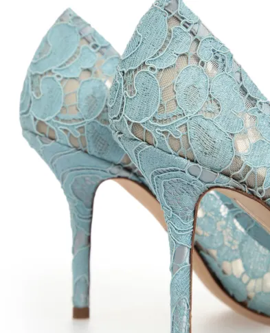 Dolce&Gabbana Кружевные лодочки Rainbow Lace - Артикул: CD0101-AL198