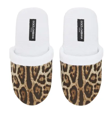 Dolce&Gabbana Тапочки из махрового хлопка - Артикул: TCF001-TCAGW