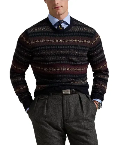 Polo Ralph Lauren Свитер из шерсти в стиле Fair-Isle - Артикул: 710981615001
