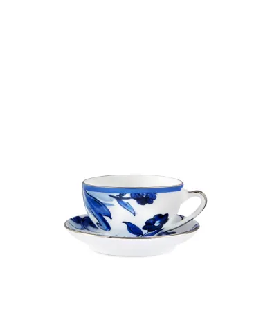 Dolce&Gabbana Чайна чашка з блюдцем з порцеляни - Артикул: TC0102-TCA40