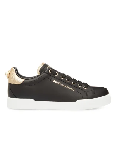 Dolce&Gabbana Кожаные сникеры Portofino - Артикул: CK1602-AN298