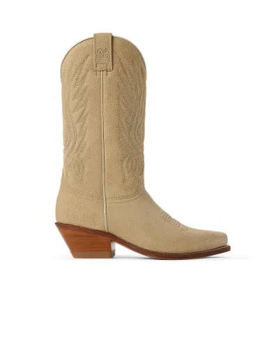 Ralph Lauren Collection Ковбойские сапоги Chilton из замши - Артикул: 800962356002
