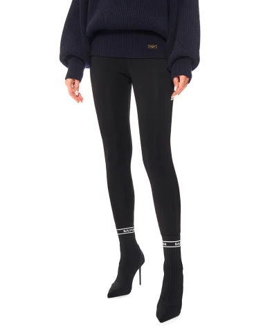 Balmain Леггинсы из Джерси со штрипками - Артикул: FF0OC013JL05