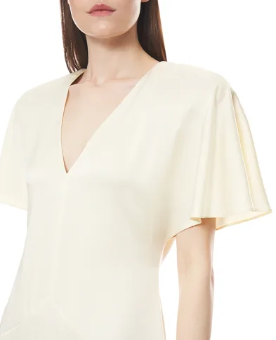 Stella McCartney Сукня атласна міді - Артикул: 6A06573FU302