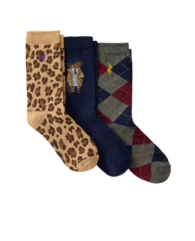 Polo Ralph Lauren Детские носки Polo Bear (3 пары) - Артикул: 448P03258001
