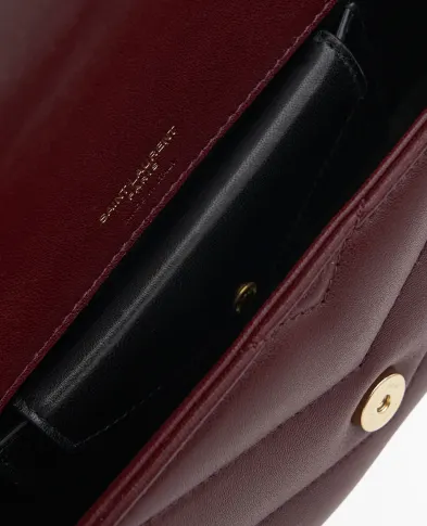 Saint Laurent Сумка из кожи Loulou Mini - Артикул: 821749-AAEAX