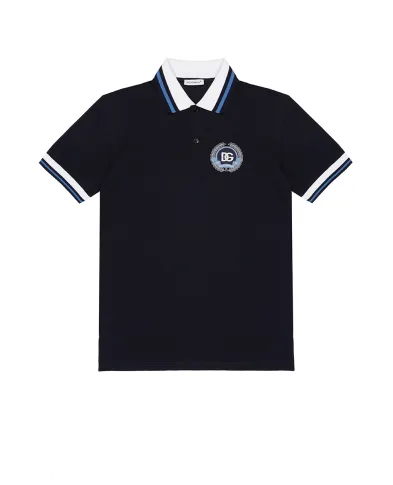 Dolce&Gabbana Детское поло из пике - Артикул: L4JTGW-G7PDD-S