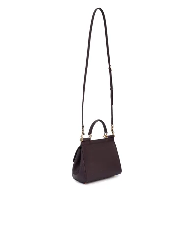 Dolce&Gabbana Кожаная сумка Sicily Medium - Артикул: BB6003-B1001