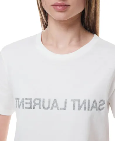 Saint Laurent Футболка - Артикул: 665234-Y37AW