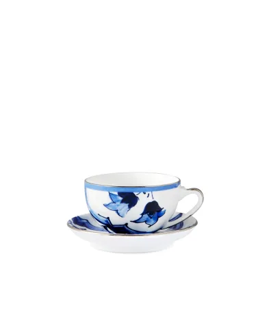 Dolce&Gabbana Чайна чашка з блюдцем з порцеляни - Артикул: TC0102-TCA38