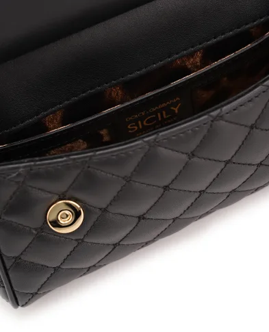 Dolce&Gabbana Шкіряна сумка Sicily Small - Артикул: BB7116-AV967