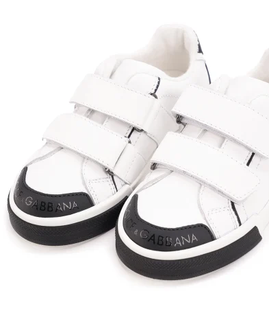 Dolce&Gabbana Дитячі шкіряні кеди - Артикул: DA5133-A3394-M
