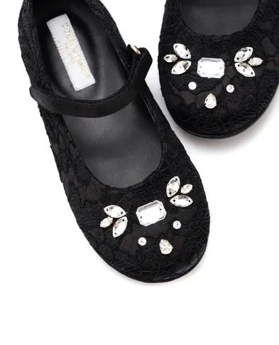 Dolce&Gabbana Детские кожаные балетки - Артикул: D20057-A9158
