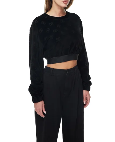 Dolce&Gabbana Велюровый топ - Артикул: F9O83T-FJ7DL