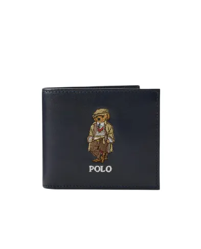 Polo Ralph Lauren Подарочный набор кошелёк и брелок Polo Bear из кожи - Артикул: 405P04858001