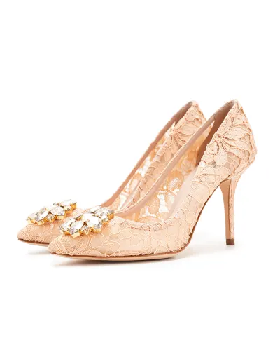 Dolce&Gabbana Кружевные лодочки Rainbow Lace - Артикул: CD0101-AL198