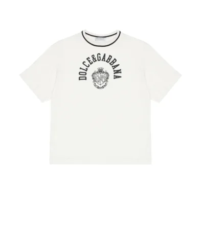 Dolce&Gabbana Дитяча футболка з принтом - Артикул: L4JTHV-G7PTO-B