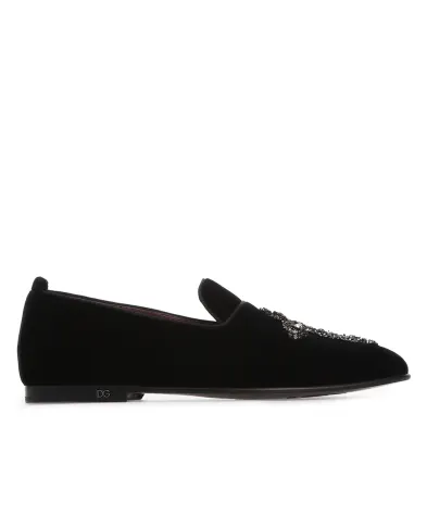 Dolce&Gabbana Бархатные слиперы Fashion - Артикул: A50312-AU488