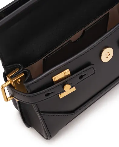 Balmain Кожаная сумка B-Buzz 19 - Артикул: EN1AE742LAVE