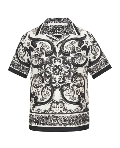 Dolce&Gabbana Сорочка Hawaii з шовку - Артикул: G5JH9T-HI1S6