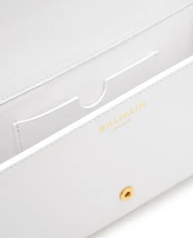 Balmain Клатч Shuffle из телячьей кожи - Артикул: GN1ON259LMTE