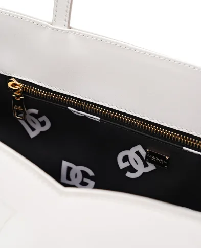 Dolce&Gabbana Кожаная сумка DG Logo Medium - Артикул: BB7338-AW576