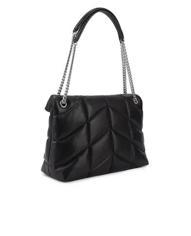 Saint Laurent Кожаная сумка Puffer Medium - Артикул: 577475-1EL00