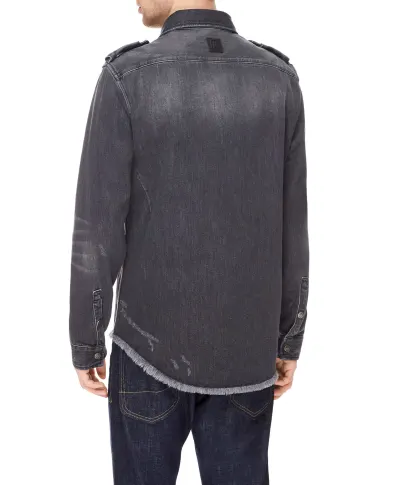 Balmain Джинсовая рубашка - Артикул: XH1HC030DB92