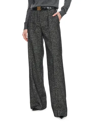 Dolce&Gabbana Брюки из шерсти с шевронным узором - Артикул: FTC31T-FCBAJ