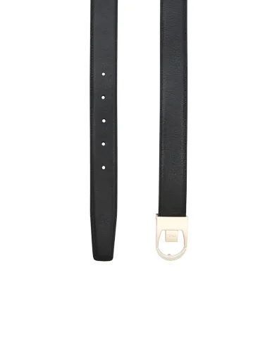 Saint Laurent Двосторонній шкіряний ремінь - Артикул: 828728-AAEWG