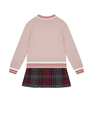 Dolce&Gabbana Дитяча сукня з футера в клітину таран - Артикул: L5JDAK-G7PHB-B