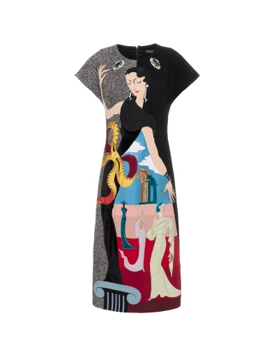 Dolce&Gabbana Шерстяное платье - Артикул: F6G2TZ-GDR47