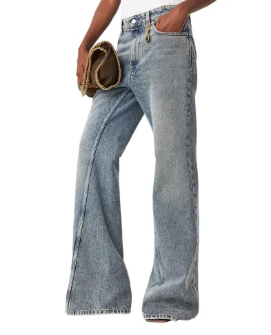 Stella McCartney Джинсы-клеш с винтажной обработкой - Артикул: 6D04623SQH51