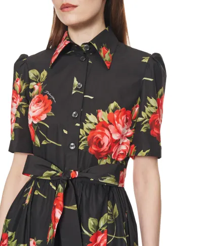 Dolce&Gabbana Сукня-сорочка з квітковим принтом - Артикул: F6JFNT-HS5UT