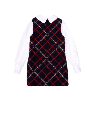 Dolce&Gabbana Детское хлопковое платье - Артикул: L53DL8-G7JI6-B