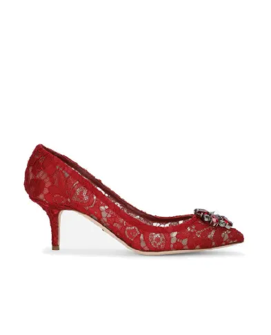 Dolce&Gabbana Кружевные лодочки Rainbow Lace - Артикул: CD0066-AL198