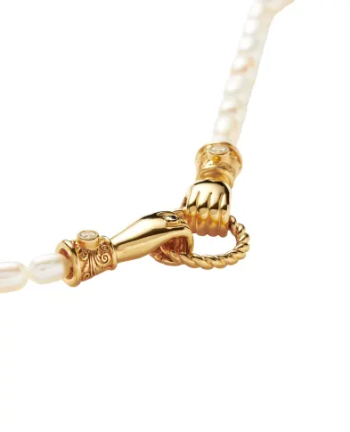 Missoma Браслет Harris Reed In Good Hands з перлами - Артикул: HR-G-B4-WP-S