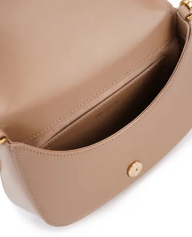 Saint Laurent Кожаная сумка Voltaire Top Handle Bronze - Артикул: 800846-0SX0W