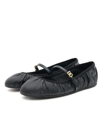 Dolce&Gabbana Шкіряні балетки Vally - Артикул: CB0257-AD137