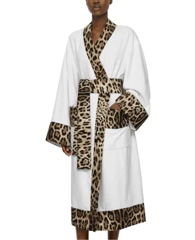 Dolce&Gabbana Халат з махрової бавовни - Артикул: TCF010-TCAGO