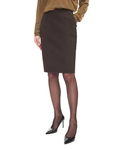 Saint Laurent Юбка-карандаш с логотипом - Артикул: 845698-Y09WJ