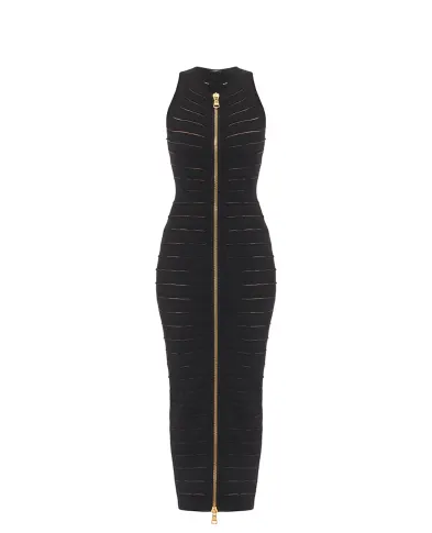 Balmain Платье длинное без рукавов - Артикул: FF0RO170KI96