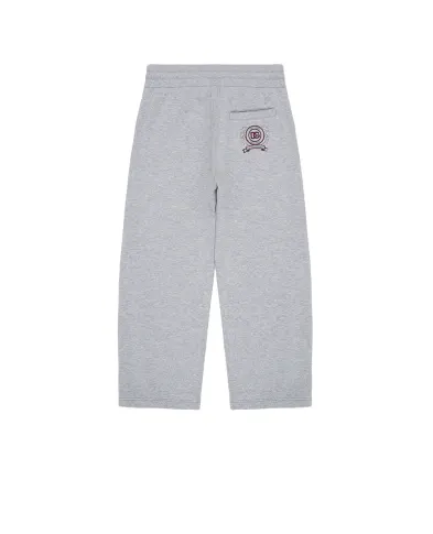 Dolce&Gabbana Детские спортивные флисовые брюки с вышивкой (костюм) - Артикул: L4JPLI-G7PUY-S