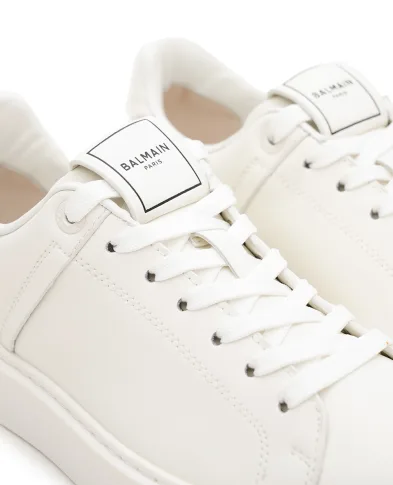 Balmain Кроссовки B-Court из телячьей кожи - Артикул: GM1VI288LVTR