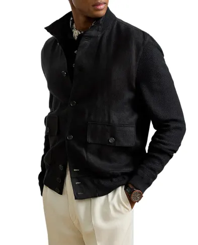 Ralph Lauren Purple Label Кардиган із шовку та льону - Артикул: 790973319002