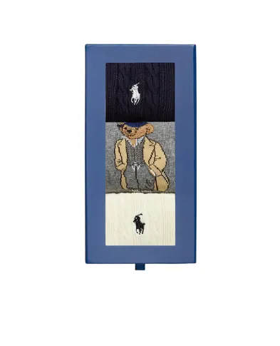 Polo Ralph Lauren Носки Polo Bear Crew (3 пары) - Артикул: 455982948001